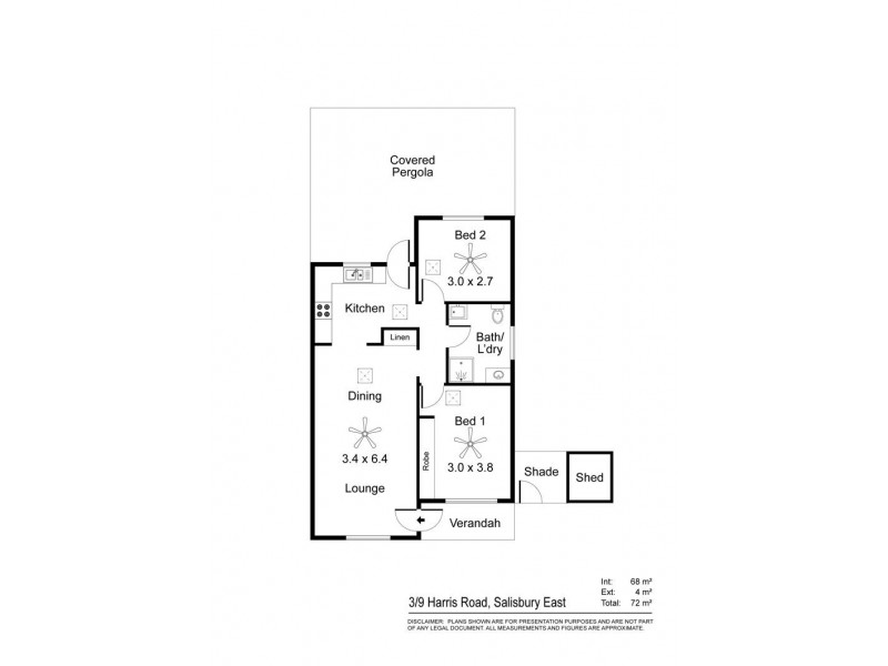 3/9 Harris Road, Salisbury East SA 5109 Floorplan