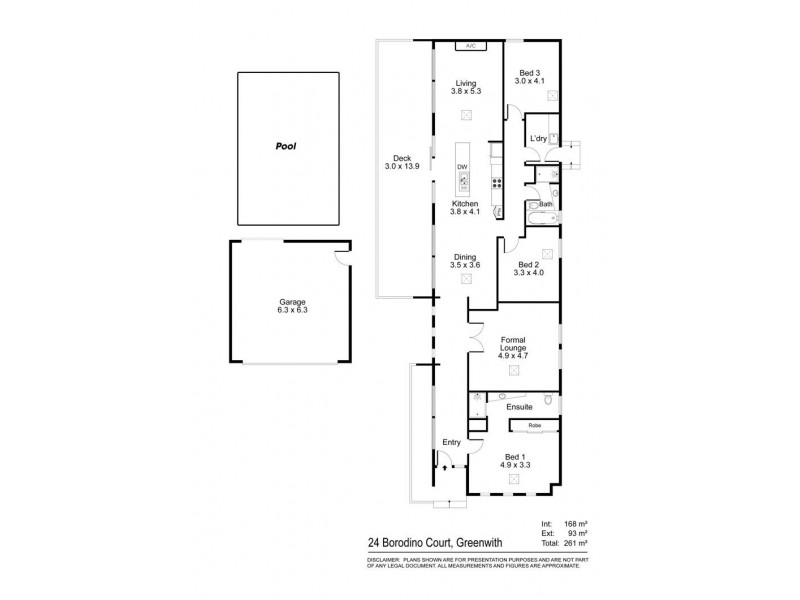 24 Borodino Court, Greenwith SA 5125 Floorplan