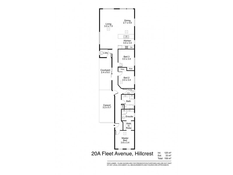 20A Fleet Avenue, Hillcrest SA 5086 Floorplan