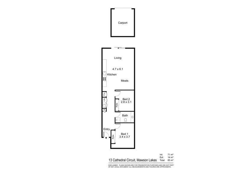 13 Cathedral Circuit, Mawson Lakes SA 5095 Floorplan