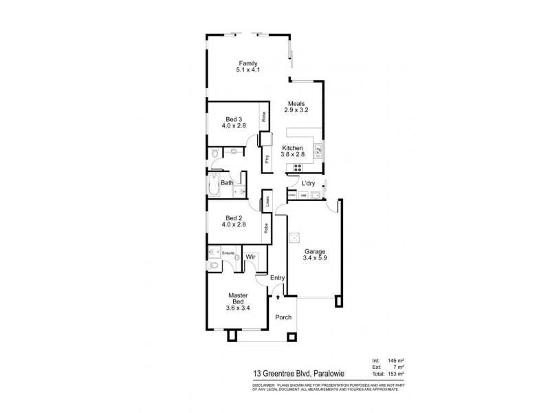 13 Greentree Boulevard, Paralowie SA 5108 Floorplan