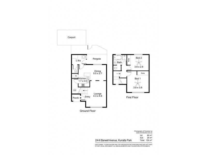 2/4-6 Barwell Avenue, Kurralta Park SA 5037 Floorplan