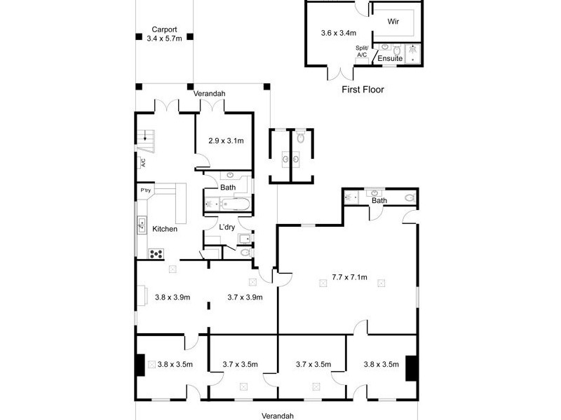 20A & B Adelaide Road, Gawler South SA 5118 Floorplan