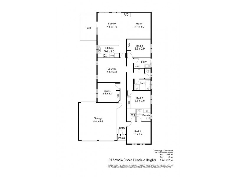 21 Antonio Street, Huntfield Heights SA 5163 Floorplan
