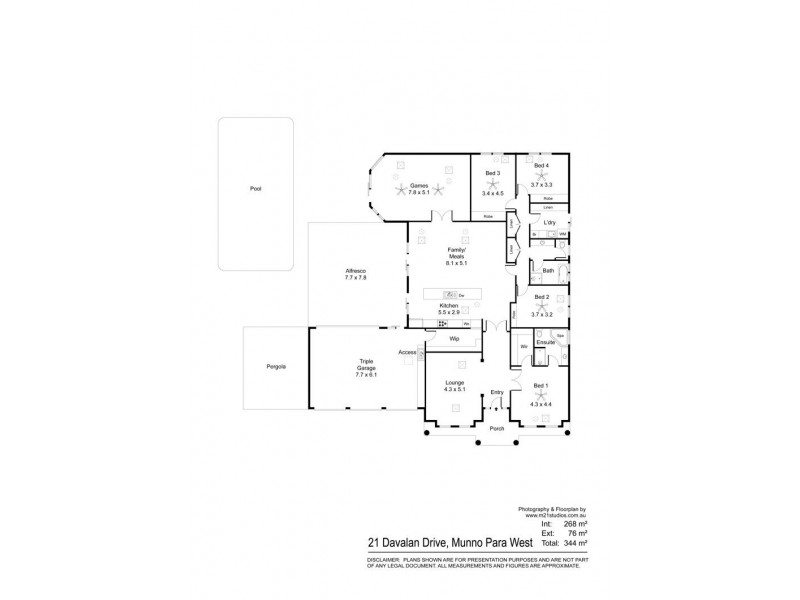 21 Davalan Drive, Munno Para West SA 5115 Floorplan