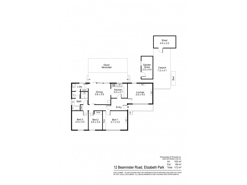 12 Beaminster Road, Elizabeth Park SA 5113 Floorplan
