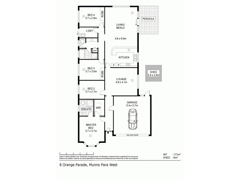 8 Orange Parade, Munno Para West SA 5115 Floorplan