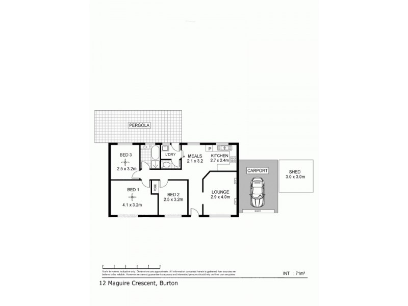 12 Maguire Crescent, Burton SA 5110 Floorplan