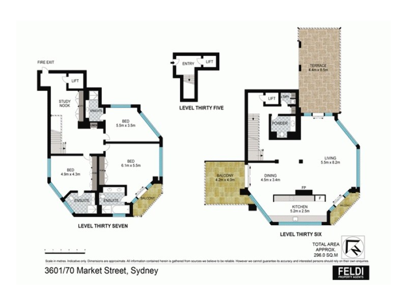 3601/70 Market Street, Sydney NSW 2000 Floorplan