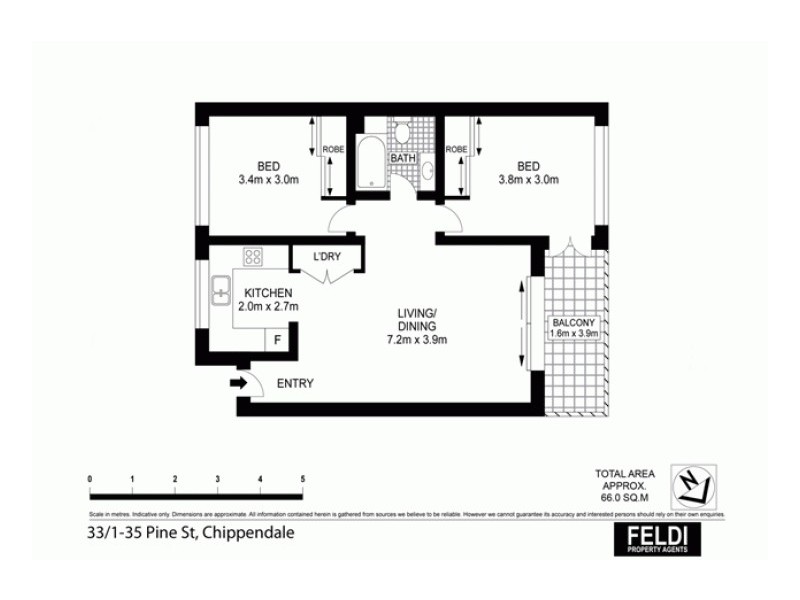 33/1-35 Pine Street, Chippendale NSW 2008 Floorplan