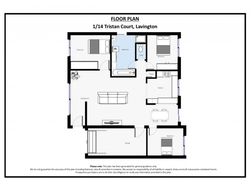 1/14 Tristan Court, Lavington NSW 2641 Floorplan