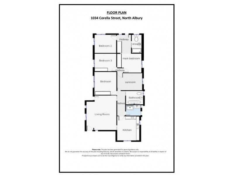 1034 Corella Street, North Albury NSW 2640 Floorplan