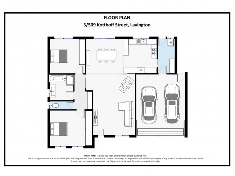 3/509 Kotthoff Street, Lavington NSW 2641 Floorplan