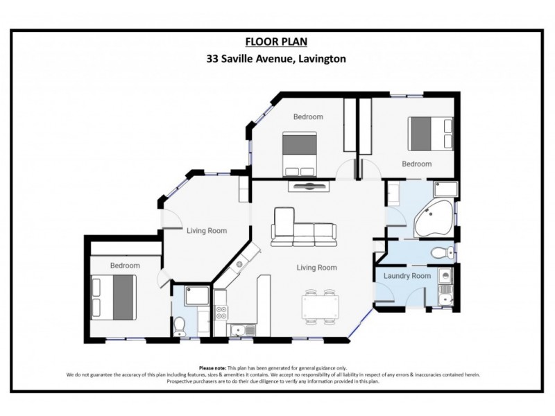 33 Saville Avenue, Lavington NSW 2641 Floorplan