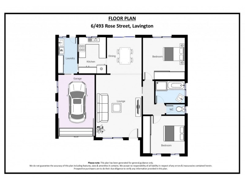 6/493 Rose Street, Lavington NSW 2641 Floorplan