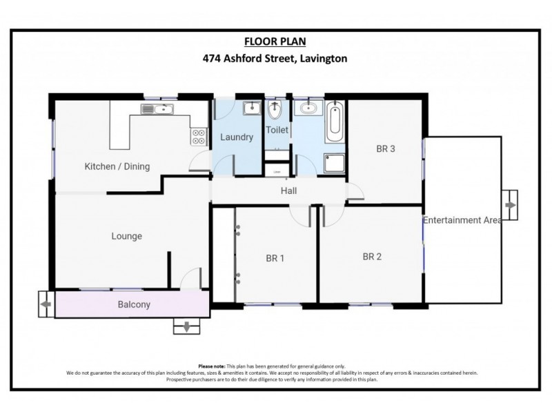 474 Ashford Street, Lavington NSW 2641 Floorplan