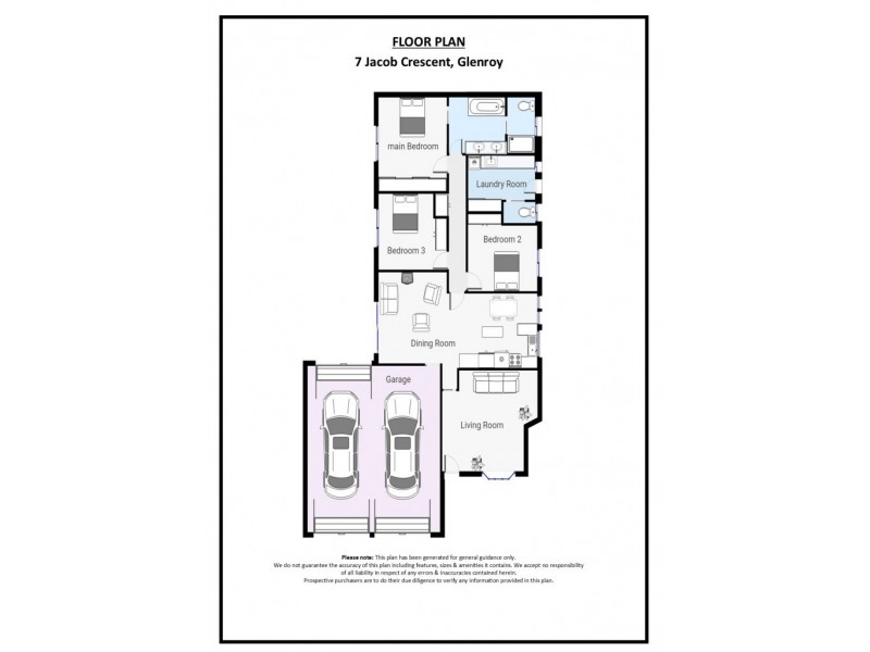 7 Jacob Crescent, Glenroy NSW 2640 Floorplan