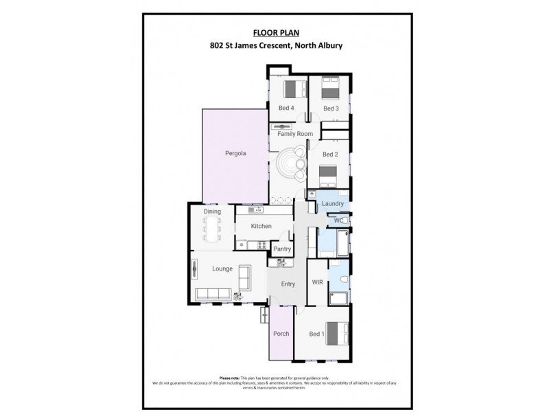 802 St James Crescent, North Albury NSW 2640 Floorplan