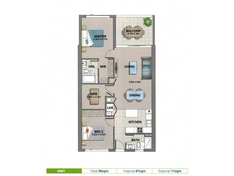 163/54 Slobodian Avenue, Eight Mile Plains QLD 4113 Floorplan