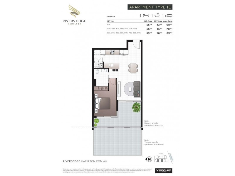 609B/8 Hunt Street, Hamilton QLD 4007