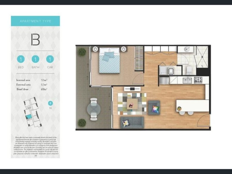 308/112-134 Palm Meadows Drive, Carrara QLD 4211 Floorplan