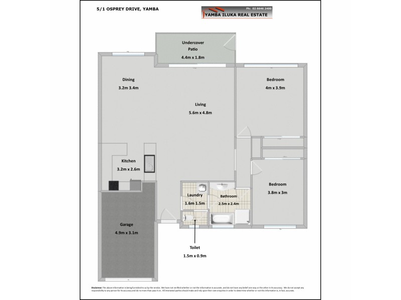 5/1 Osprey Drive, Yamba NSW 2464 Floorplan