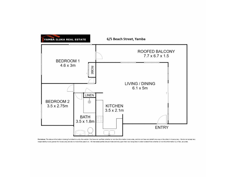 6/5 Beach Street, Yamba NSW 2464 Floorplan