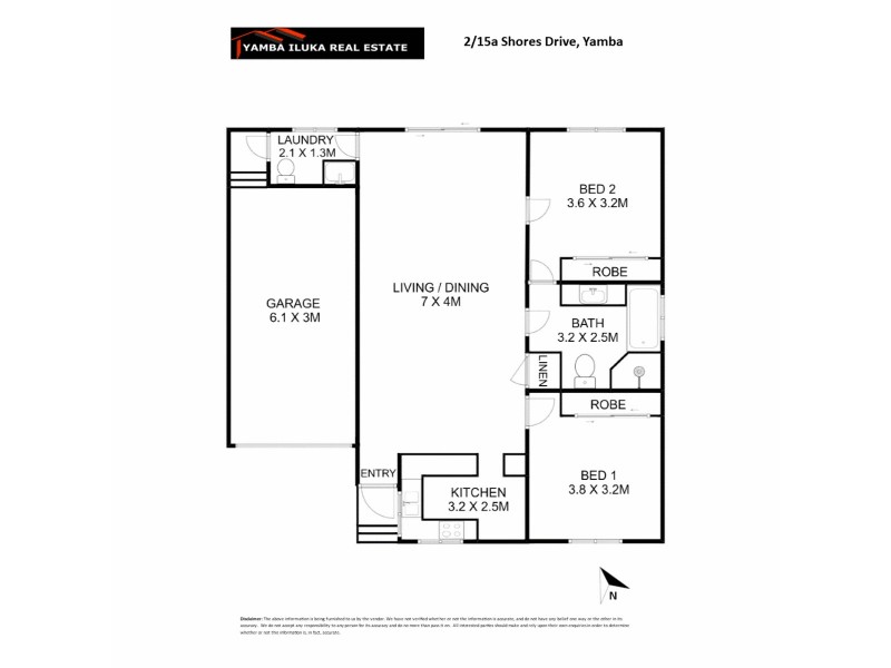 2/15A Shores Drive, Yamba NSW 2464 Floorplan