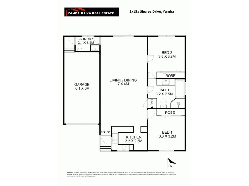 2/15A Shores Drive, Yamba NSW 2464 Floorplan