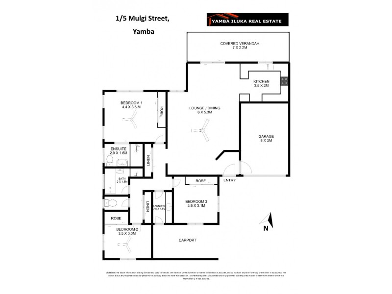 1/5 Mulgi Street, Yamba NSW 2464 Floorplan