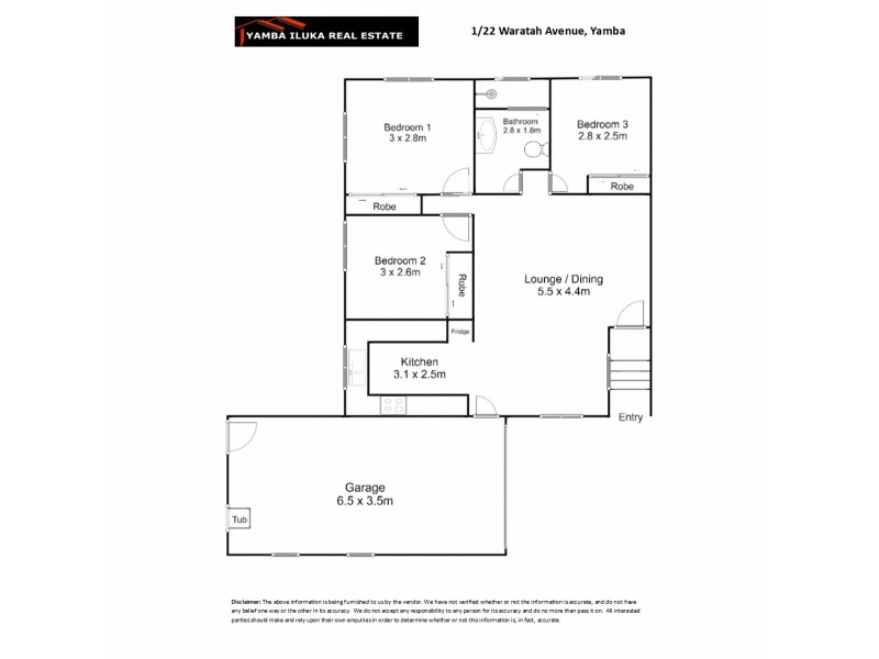 1/22 Waratah Avenue, Yamba NSW 2464 Floorplan