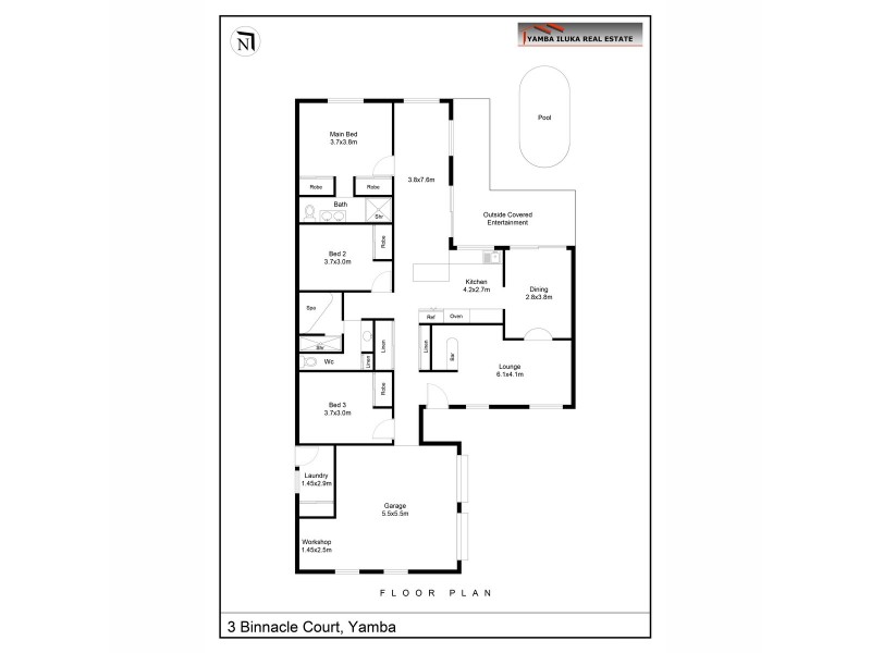 3 Binnacle Court, Yamba NSW 2464 Floorplan