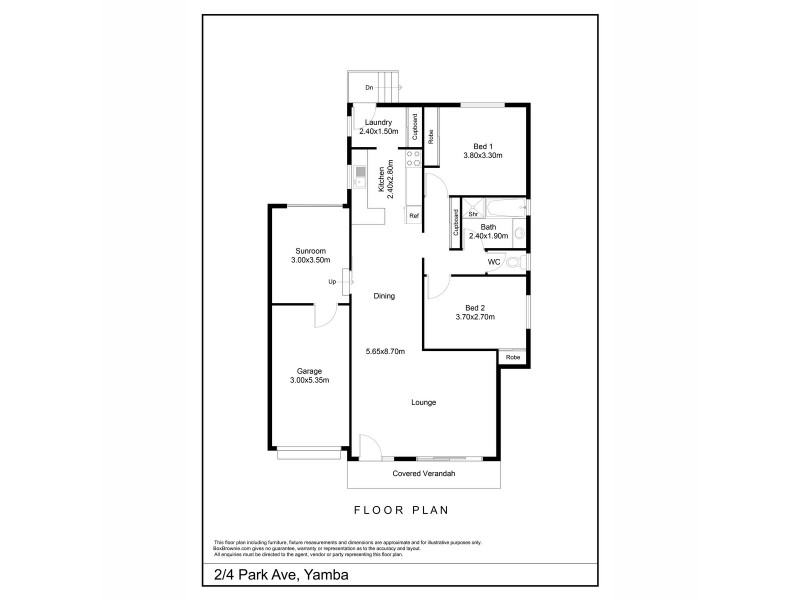 2/4 Park Avenue, Yamba NSW 2464 Floorplan