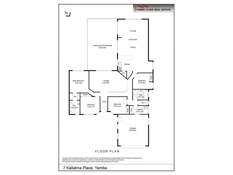 7 Kallatina Place, Yamba NSW 2464 Floorplan