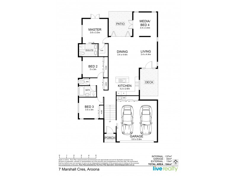 7 Marshall Crescent, Aroona QLD 4551 Floorplan