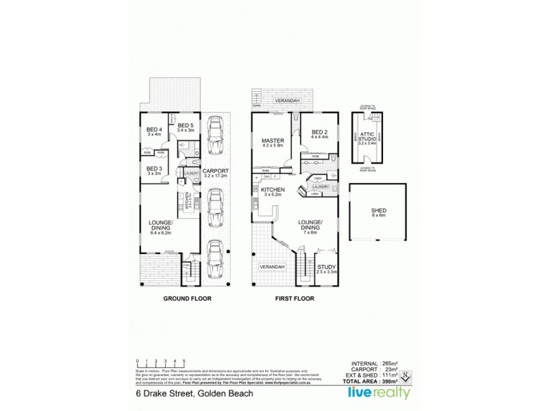 6 Drake Street, Golden Beach QLD 4551 Floorplan