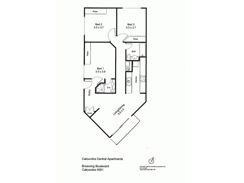 3120/36 Browning Boulevard, Battery Hill QLD 4551 Floorplan