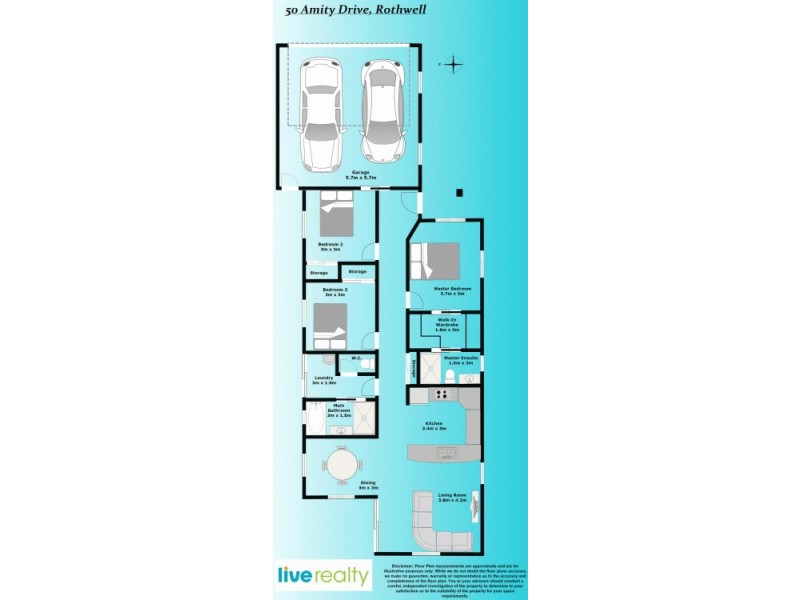 50 Amity Drive, Rothwell QLD 4022 Floorplan