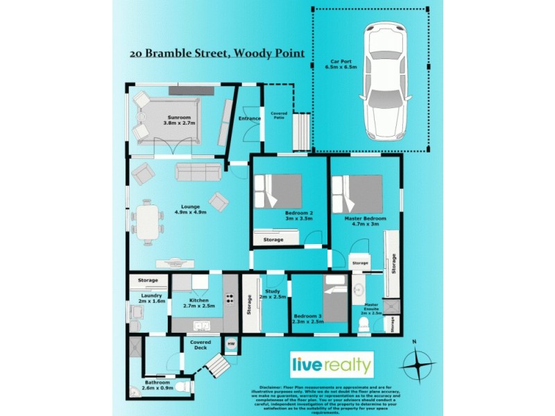 20 Bramble Street, Woody Point QLD 4019 Floorplan