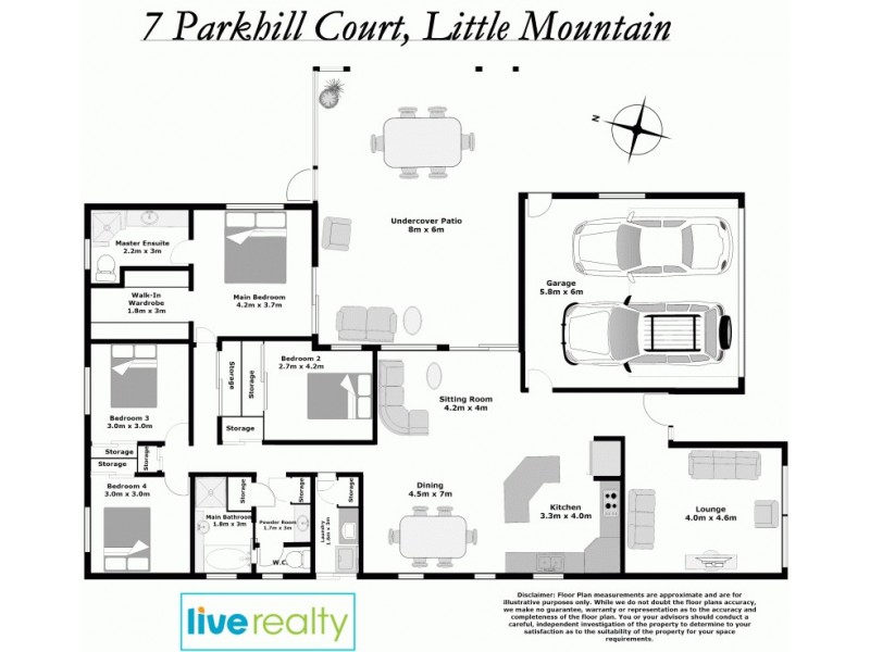 7 Parkhill Court, Little Mountain QLD 4551 Floorplan