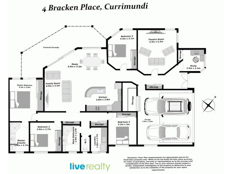 4 Bracken Place, Currimundi QLD 4551 Floorplan