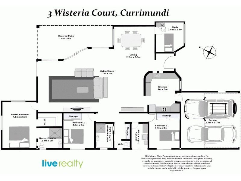 3 Wisteria Place, Currimundi QLD 4551 Floorplan