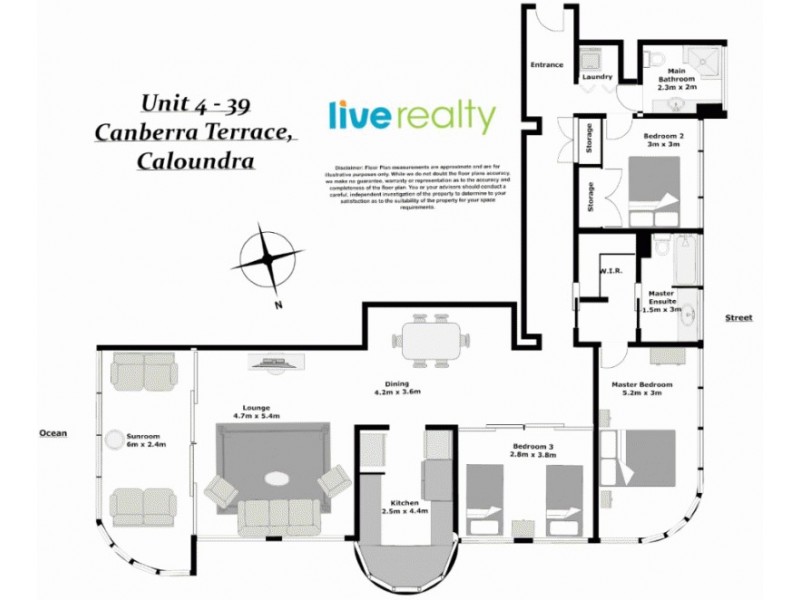 U4 Cirrus 39 Canberra Terrace, Kings Beach QLD 4551 Floorplan