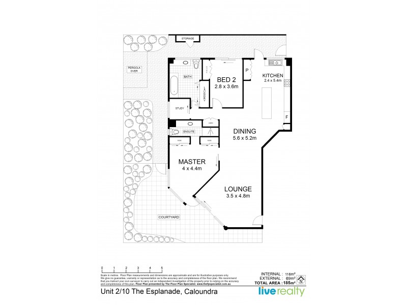 Araluen 2/10 Esplanade Bulcock Beach, Caloundra QLD 4551 Floorplan