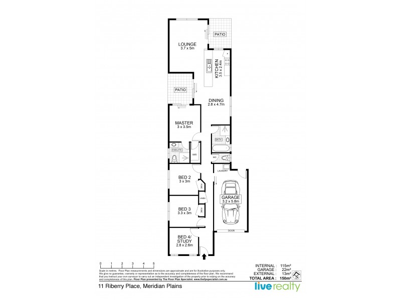 11 Riberry Place, Meridan Plains QLD 4551 Floorplan