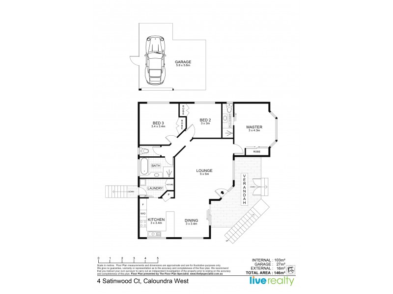 4 Satinwood Court, Caloundra West QLD 4551 Floorplan