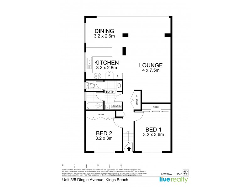 3/5 Dingle Avenue, Kings Beach QLD 4551 Floorplan