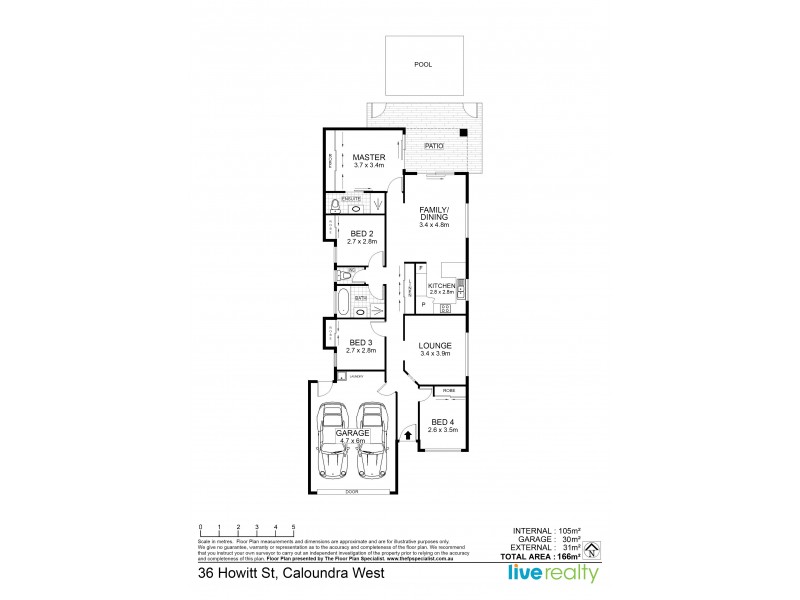 36 Howitt Street, Caloundra West QLD 4551 Floorplan