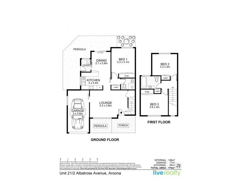21/2A Albatross Avenue, Aroona QLD 4551 Floorplan