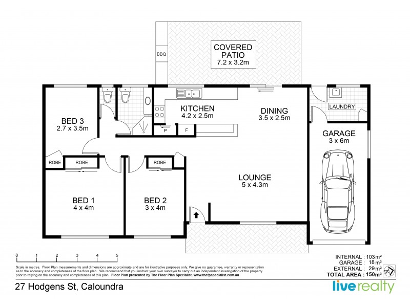 27 Hodgens Street, Caloundra QLD 4551 Floorplan